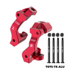 GPM Mini Maxx Red 7075 Alloy Front Caster Blocks (C-hubs)