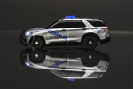 AFX Police Interceptor NHP with LED Flashing Lights Mega G+ HO Slot Car