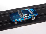 Auto World 1970 Plymouth Barracuda Drag Hurst Shifters (Blue) 4Gear HO Slot Car