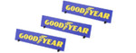 Scaleauto Goodyear Advertising Panel (125x25mm) Supported By 2 Feet (3 Sets)