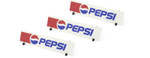 Scaleauto Pepsi Advertising Panel (125x25mm) Supported By 2 Feet (3 Sets)
