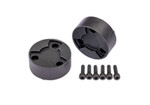 Traxxas X-Truck Black Center Caps (2)