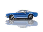 AFX 1966 Shelby Mustang GT350 Blue/White Stripes Mega G+ HO Slot Car
