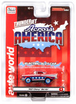 Auto World 1957 Chevy Bel Air (Red, Blue & White) Thunderjet HO Slot Car