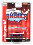 Auto World 1969 Dodge Charger Daytona (Red, Blue & White) Thunderjet HO Slot Car