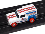 Auto World Ice Cream Truck (White, Red & Blue) Thunderjet HO Slot Car