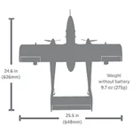 E-Flite Micro OV-10 Bronco 645mm BNF Bind-N-Fly Basic RC Airplane with AS3X and SAFE Select