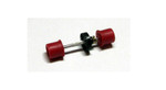 Bulldog HO Racing Rear Axle Complete with Red Hubs