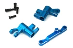 Integy Alloy Blue Steering Bell Crank Set: Mini Maxx