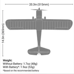 Hobbyzone Champ Anniversary Special Edition 515mm BNF Basic with SAFE Select