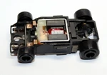 Bulldog HO Racing SRT HO Slot Car Chassis with Black Wheels