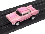 Auto World 1957 Chevrolet Bel Air Lowrider (Pink) Thunderjet HO Slot Car