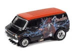 Auto World 1973 Dodge Van Fender (Black & Red w/Wizard Graphics) 4Gear HO Slot Car