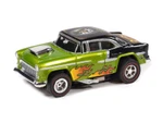 Auto World 1955 Chevy Bel Air Rat Fink (Lime Green) X-Traction HO Slot Car