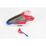 Blade mCP X Helicopter Complete Red Canopy with Vertical Fin