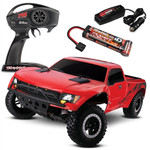 Traxxas F-150 SVT Raptor Slash 2WD RTR RC Truck w/ID Battery & Quick Charger