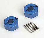 Traxxas 12mm Blue Aluminum Hexes (2)