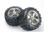 Traxxas Assembled Talon Tires/Wheels Revo, Maxx