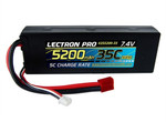 Lectron Pro 7.4V 2S 5200mAh 35C LiPo Battery w/Deans-Type Connector