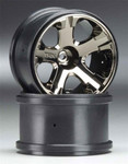 Traxxas All-Star 2.8" Black Chrome Wheels (Elec 2WD Fr, 4x4 Fr/R, Nitro Rr)