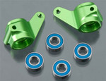 Traxxas Green Aluminum Steering Blocks - Slash Rustler Stampede Bandit