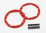Traxxas Red Beadlock Style Sidewall Protector w/Screws for use with Geode 3.8 Wheels