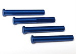 Traxxas Main shaft, 7075-T6 aluminum, blue-anodized (4)/ 1.6x5mm BCS (4)
