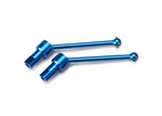 Traxxas Driveshaft assembly, front & rear, 6061-T6 aluminum (blue-anodized) (2)