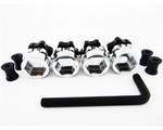 Hot Racing 12mm to 17mm Hex Hub Adapters w/6mm Offset for Slash 4x4, Stampede 4x4, Telluride