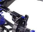 Hot Racing Blue Aluminum Hinge Pin Capture Bushings for X-Maxx 6S & 8S