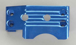 Integy Aluminum Throttle Servo Guard (Blue): T-Maxx .15, 2.5, 3.3