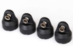 Traxxas 4-Tec 2.0 Black Shock Caps with Hollow Balls (4)