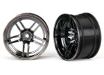 Traxxas 4-Tec 2.0 Split Spoke 1.9 Wide Black Chrome Rear Wheels (2)