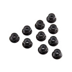 Axial Serrated Nylon Lock Nut Black 4mm (10) AX31250