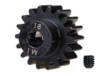 Traxxas 18-Tooth 1.0M Machined Steel Pinion Gear 5mm Bore w/Set Screw