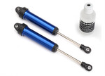 Traxxas UDR Blue Aluminum GTR 134mm Assembled Front Shocks (no threads) (2)