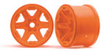 Traxxas E-Revo 2 Orange 17mm Splined Hex 3.8 Wheels (2)