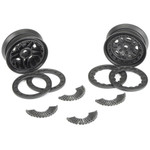 Pro-Line FaultLine 1.9 Black Bead-Loc 10 Spoke Crawler Wheels w/12mm Hex