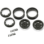 Pro-Line Impulse 1.9 Black Plastic Internal Bead-Loc Crawler Wheels (2)