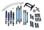 Traxxas TRX-4 Blue Long Arm Lift Kit w/Powder Coated Links & Aluminum Shocks