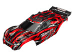 Traxxas Rustler 4X4 Red Body w/Mounts & Support for Clipless Mounting