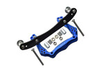 GPM Blue Front Shock Tower & Body Mount for Rustler 2WD
