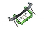 GPM Green Front Shock Tower & Body Mount for Rustler 2WD