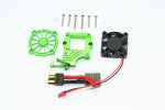 GPM Green Aluminum ESC Cooling Fan & EZ On/Off Switch for TRX-4