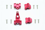 GPM Red Aluminum Front & Rear Axle Mount Set for Suspension Links on TRX-4