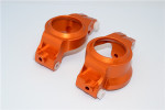 GPM Orange Aluminum Front Caster Blocks C-Hubs for X-Maxx
