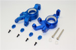 GPM Blue Aluminum Front Steering Blocks & Pin Retainers for X-Maxx