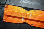 GPM Orange Aluminum Center Skid Plate Set for X-Maxx