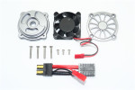 GPM Gunmetal Aluminum Motor Heatsink Cooling Fan for UDR