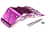 Integy Aluminum Front/Rear Skid Plate (Purple): Savage X